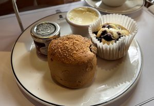 Scone and muffin at the Dome