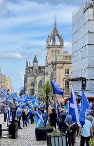 March for Scottish Independence in Edinburgh
