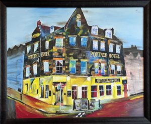 Painting of the Portree Hotel