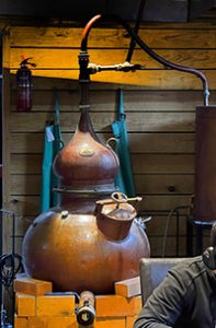 The still at Stirling Distillery