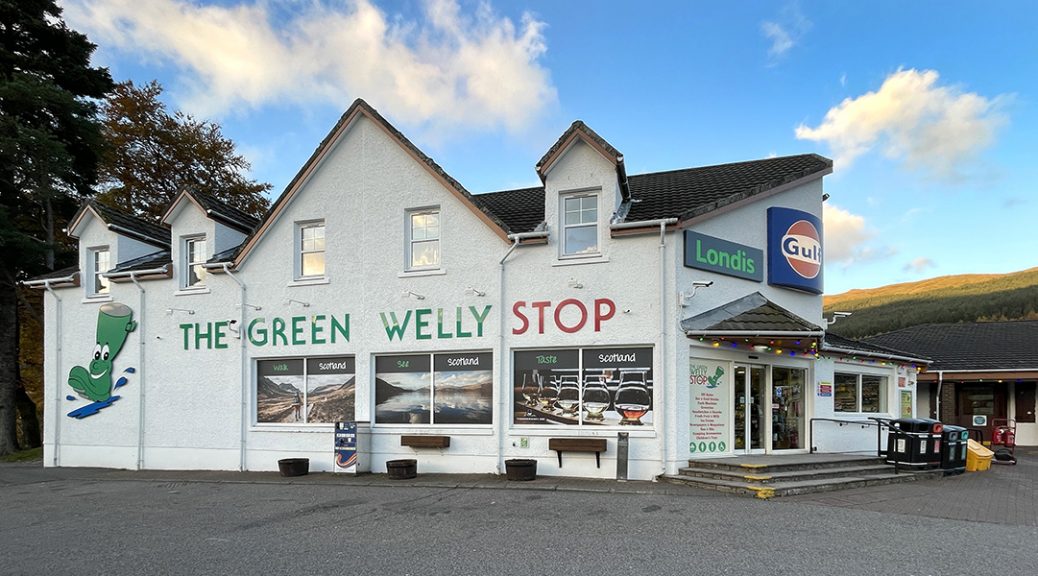 External view of the Green Welly Stop