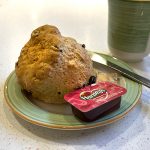 A scone at the Green Welly Stop