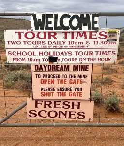 Sign for the Daydream Mine