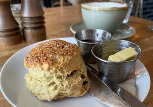 A scone at Lucy's at Ardfern