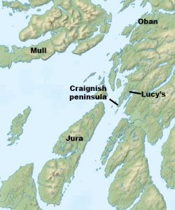 Map of Craignish peninsula