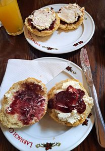 Scones at Larch Castle