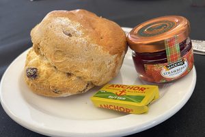 A scone at Verdant Works