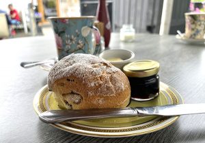 A scone at Cafe Circa in Doune