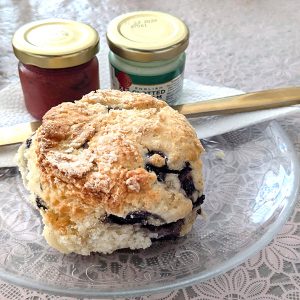 A scone at Queens tearoom Haarlem