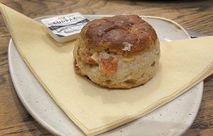 A scone at the White Dove