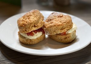 Scones at the Castlecary Hotel