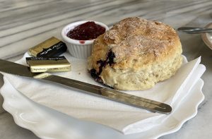 A scone at the Smith Gallery