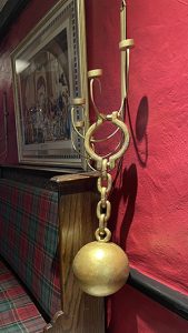 Ball and chain at Tormaukin Inn